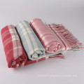 Cashmere Feeling Factory Price Woven Scottish Wholesale Wool Blankets For Home Textile